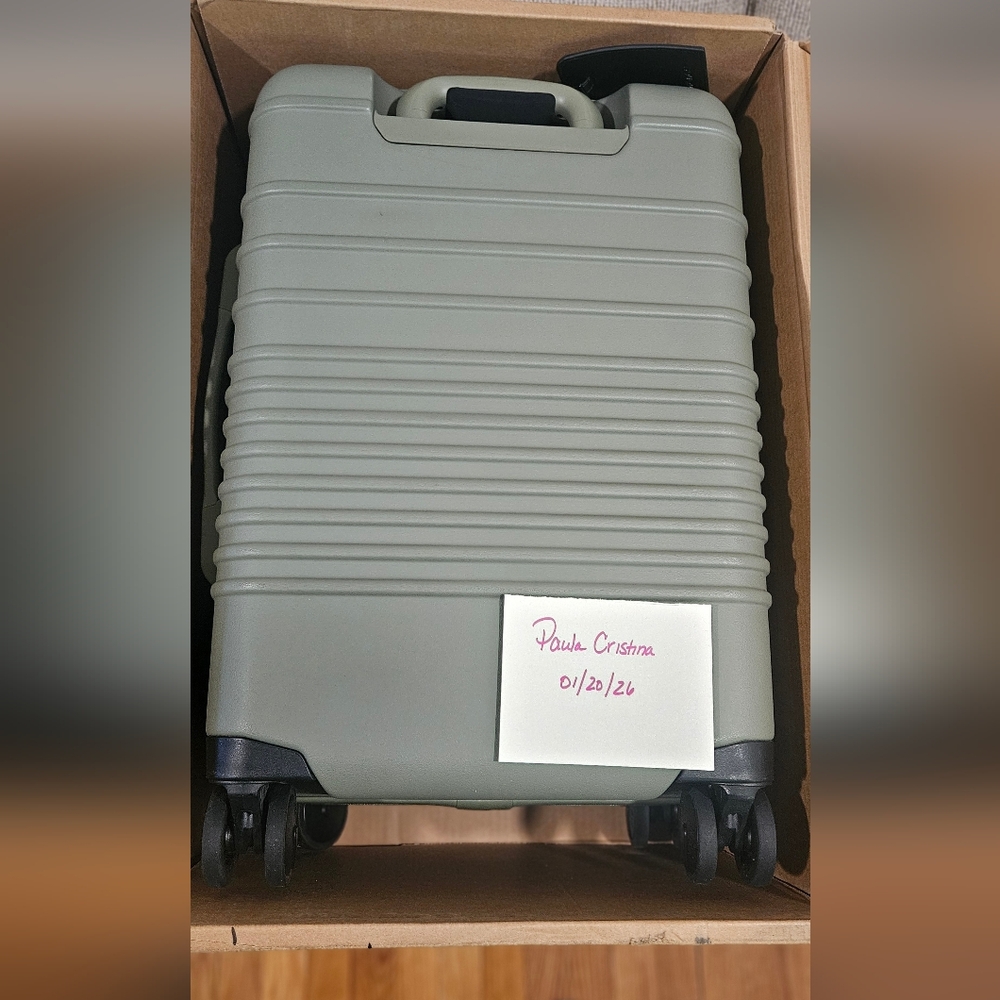 Beis Olive Green Carry On Roller